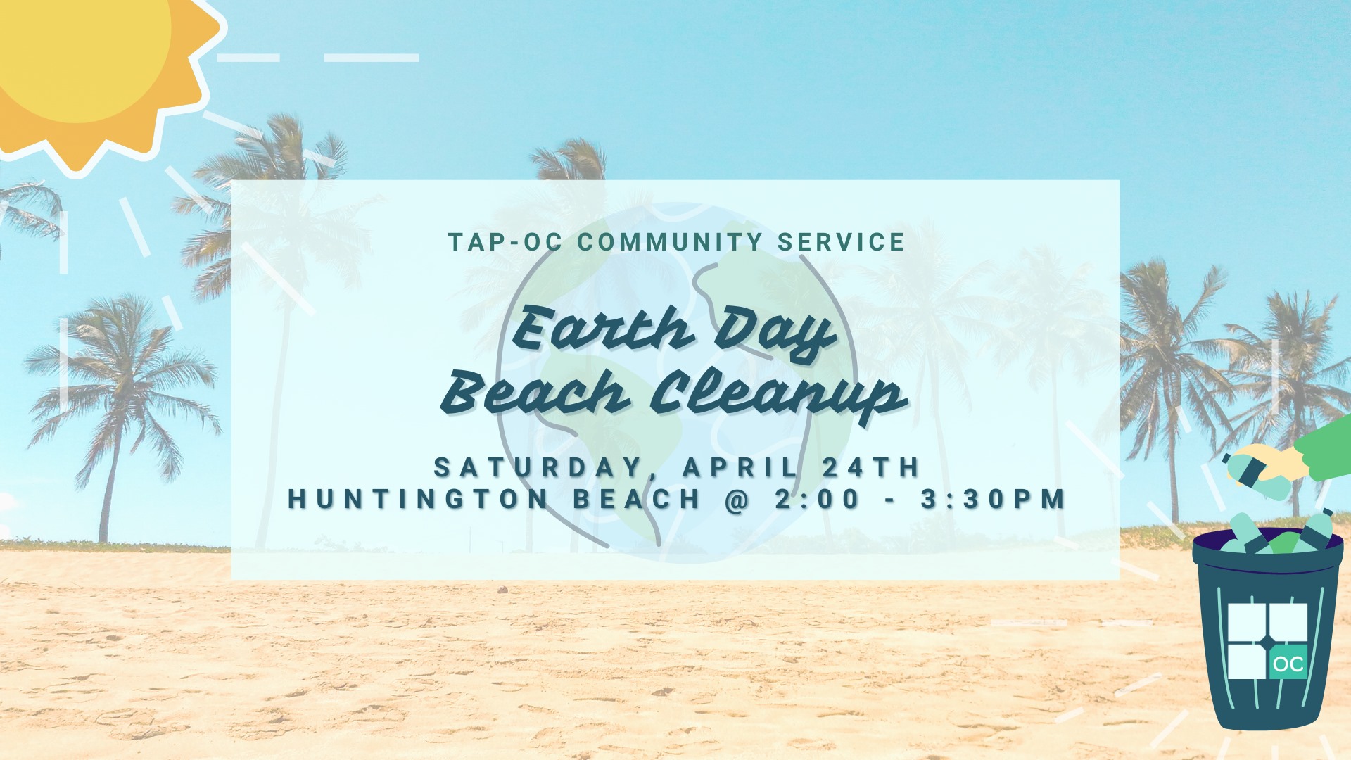 TAP-OC Earth Day Beach Cleanup April 2021