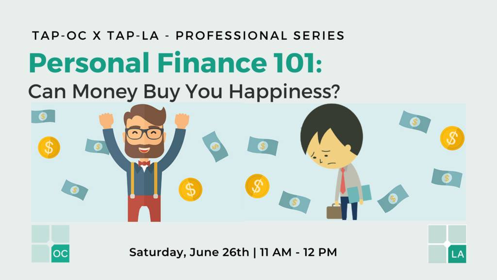 2021 Jun TAP-OC TAP-LA Personal Finance 101 Banner