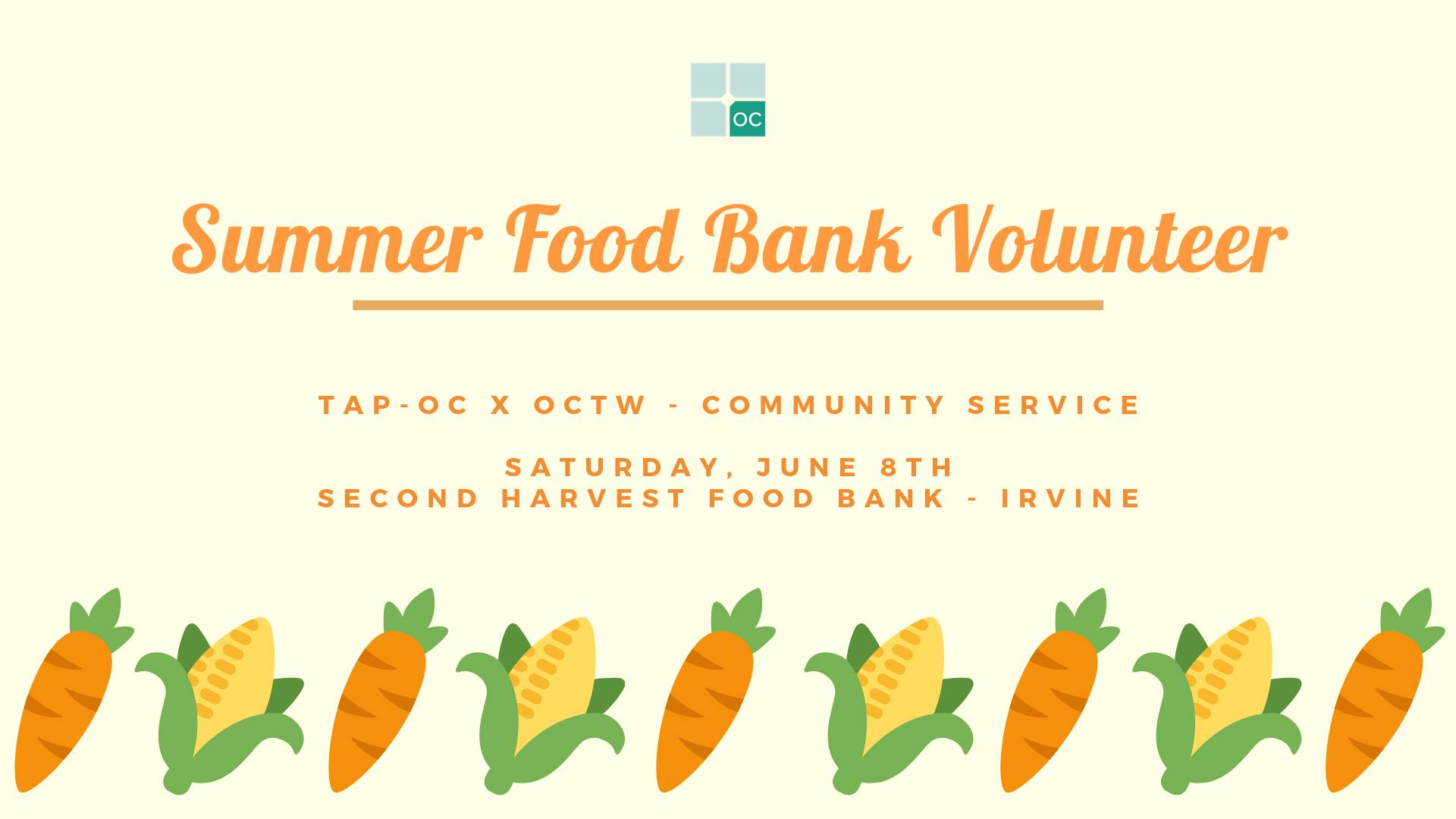 TAP-OC Food Bank Event May 2019